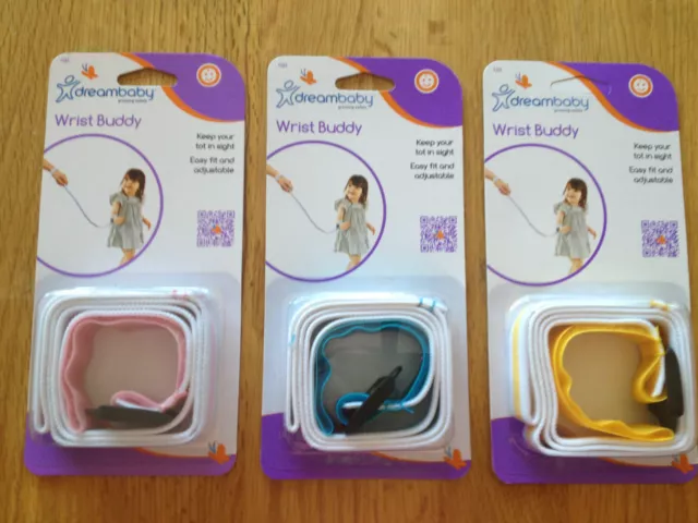 New Dreambaby Wrist Buddy Harness Toddler Baby Child Walking Safety Strap Dream