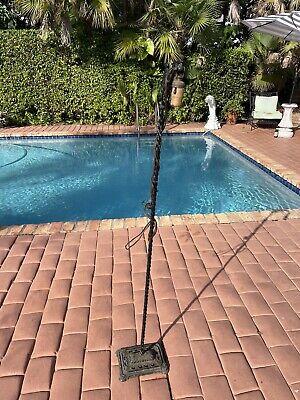 Antique Wrought Iron 55” Electric Floor Lamp - Late 19th Century -Early 20th Cen