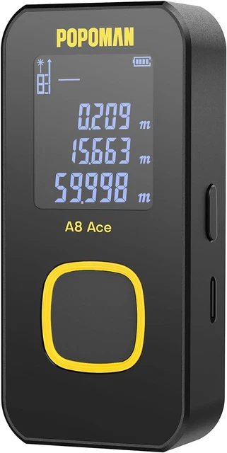 Metro Laser Kiprim 50M - Misuratore Distanza Con LCD, 2 Livelle, Misura Area/Volume, Impermeabile IP54 - Foto 9