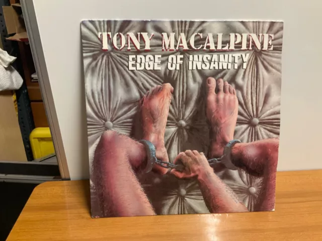 TONY MACALPINE - edge of insanity LP ORIG 1985 USA PRESS HARD ROCK shrapnel rec