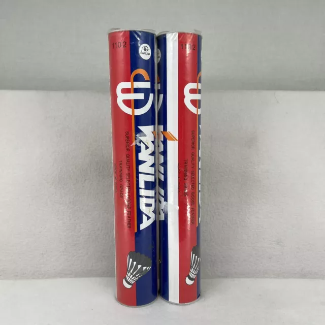 Wanlida Real Goose Feather Badminton Shuttlecocks - 2 Dozen - #1102 - SEALED Wanlida Real Goose Feather Badminton Shuttlecocks - 2 Dozen - #1102 - SEALED