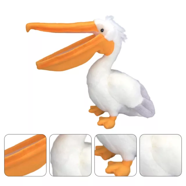 Simulation Long Beak Plush Doll Pelecanus Pelican Plush Toys Big Mouth Bird Toys