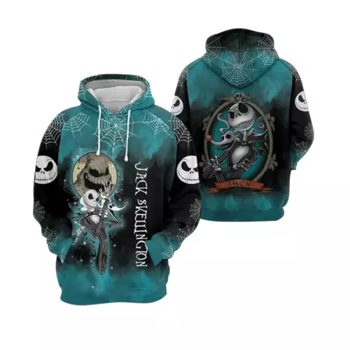 Jack Skellington Spiderweb Halloween Nightmare 3D HOODIE Best Price Us Size