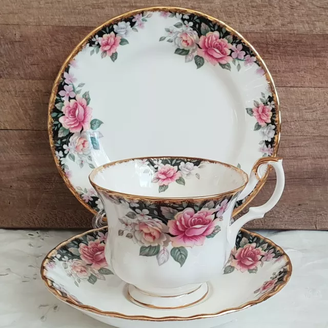 Vintage Royal Albert Tea Trio ' Concerto ' Bone China England