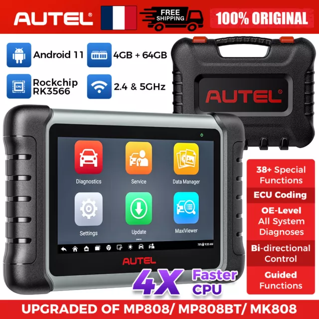 2024 Autel MaxiPRO MP808S MP808 OBD2 Outils diagnostics Codage ECU Français TPMS