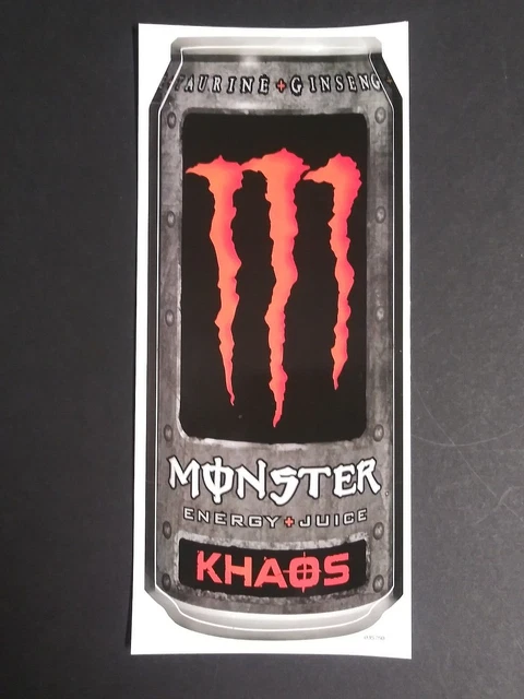 Monster Energy Drink Orange Khaos Sticker - Surf Skate Snowboard 11"h c2007