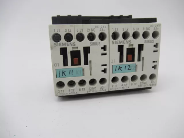 Siemens 3RA1317-8XB30-1BB4 Reversing Contactor 24VDC 12A 400V 3 Pole USED