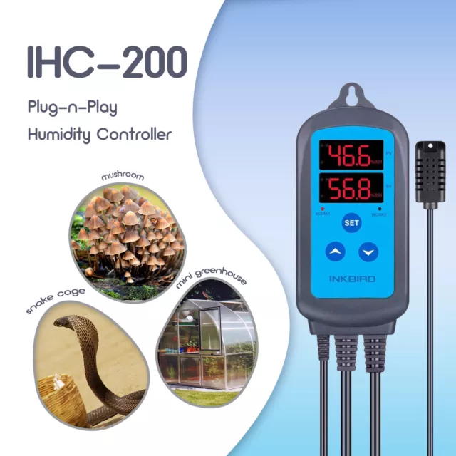 Digital Humidity Controller 240v Humidifier Hygrometer Control Dehumidification