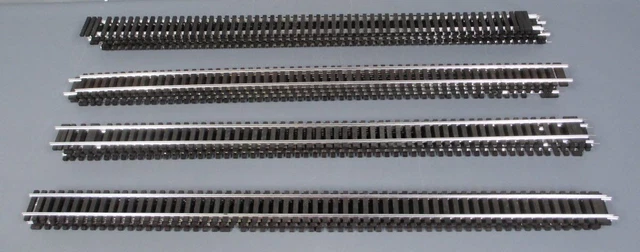 Gargraves 301 O 2 Rail Tinplate 37" Wood Tie Flex Track Sections (17) EX
