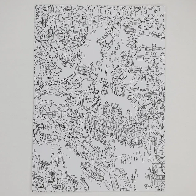 DISNEYLAND PARIS FUN Map Sam McKim Signed EuroDisney Not 1958 $400.00