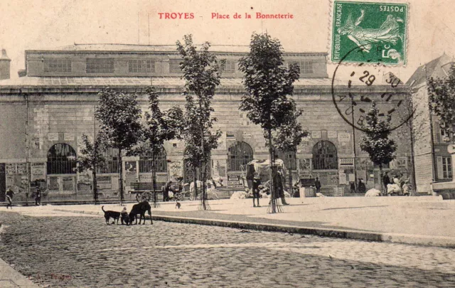 Cpa Troyes - Place De La Bonneterie ( Aube )
