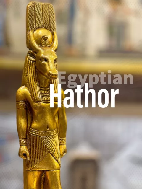 Replica Goddess Hathor Statue in the cow form , Made by Egyptian hands