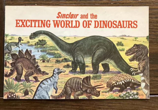 1967 Sinclair Exciting World Of Dinosaurs Premium Booklet Sinclair Dinoland