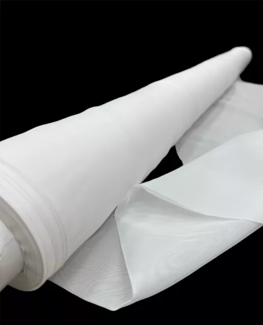 White Sheer Voile Chiffon Fabric 120" Wide 10ft Wide  Perfect for Draping Panels