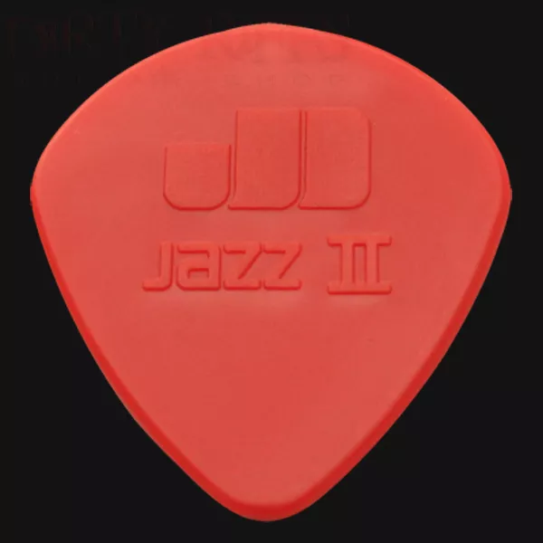 Dunlop Nylon Jazz II Guitar Picks - 1.18mm Red - 1 2 3 4 5 6 10 12 20 24 or 36