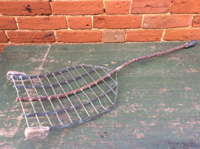 Antique Copper / Brass Cheese Makers Curd Scoop Dairy Tool, Shepton Mallet Maker