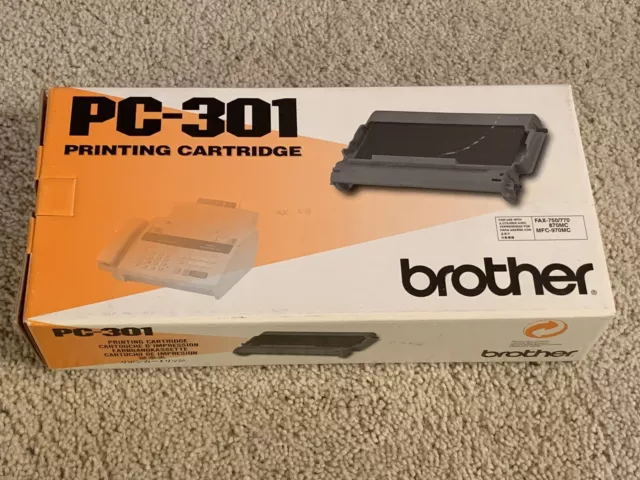 Brother PC-301 Black Toner Cartridge for IntelliFax #PC301 NEW! Sealed!