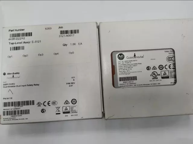 New Allen Bradley 440R-D22R2 serA Guardmaster Dual Input DI Safety Relay GSR