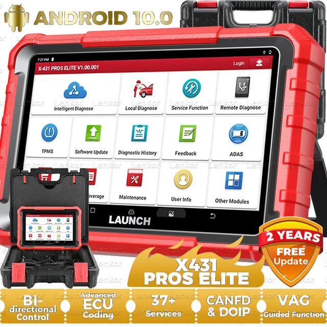 LAUNCH X431 PROS Elite PRO5 OBD2 Diagnosegerät Fehlerauslesegerät ECU ...