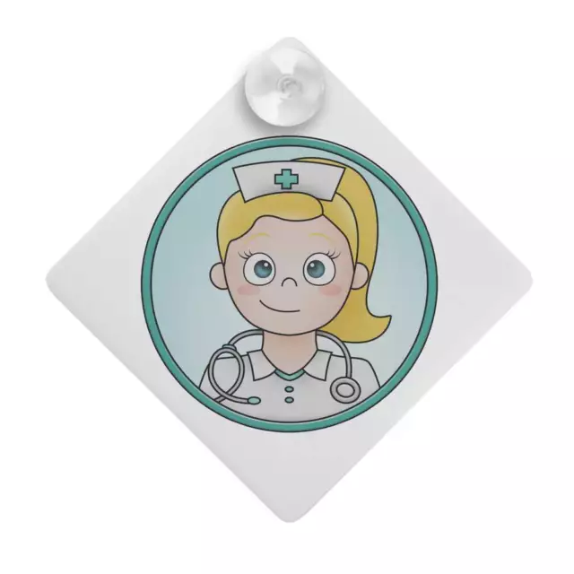 'Nurse Motif' Suction Cup Car Window Sign (CG00009993)