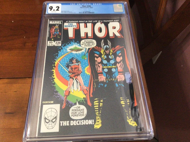 The Mighty Thor Marvel Comics  #336 The Decision CGC 9.2
