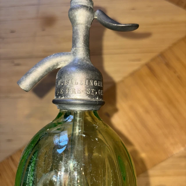 Siphon à eau de Seltz. Brasserie St-Jean - Monsieur le Chineur