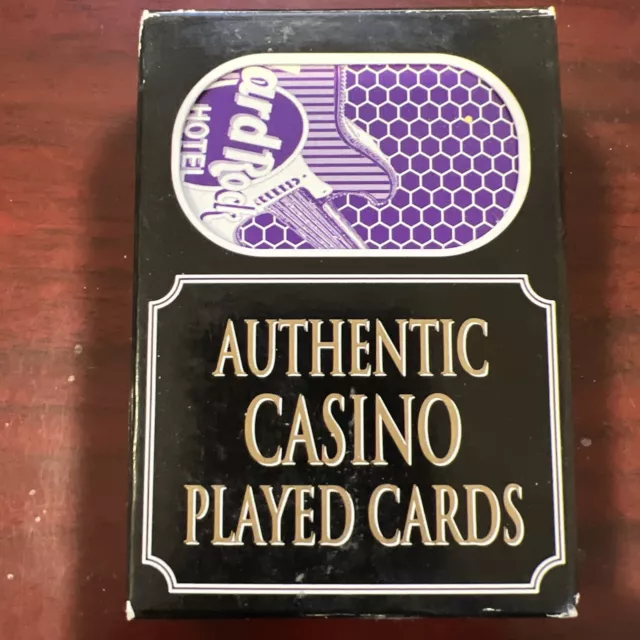 HARD ROCK Hotel & Casino Las Vegas NV Deck of PLAYING CARDS Nevada Cafe Purple