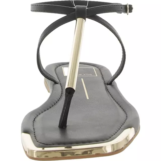 DOLCE VITA WOMENS Black Adjustable Thong Sandals Shoes 8 Medium (B,M ...