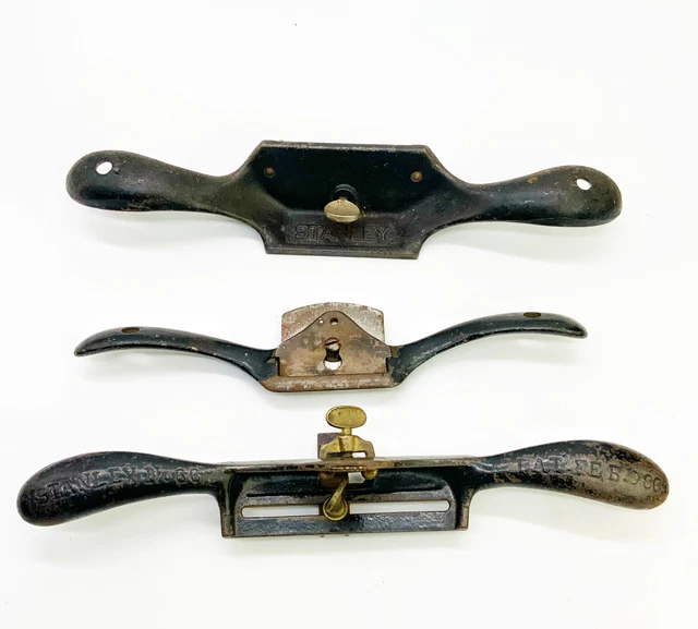 Antique Stanley no. 66 hand beader , no 80 scraper plane & 51 spoke shave
