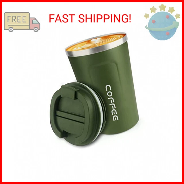 12 oz Stainless Steel Vacuum Insulated Tumbler - Coffee Travel Mug Spill Proof w