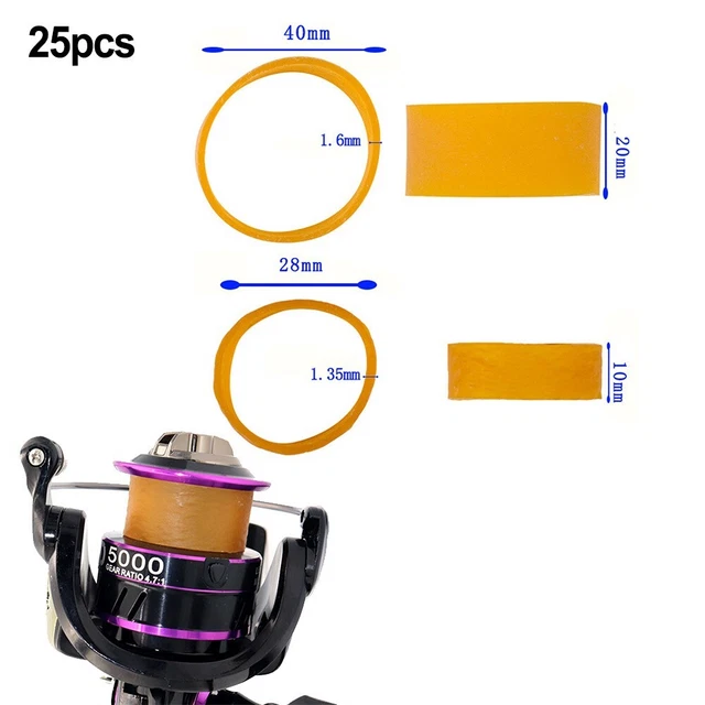 ELASTIC FLY FISHING Reel Belts Suitable for 3000 10000 Spool Reels