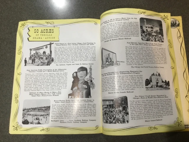 Chicago's Railroad Fair 1949 Official Guide Book and program Wheels a-Rolling 3