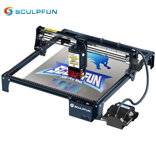 SCULPFUN S30 PRO MAX 20W Laser Engraving Cutting Machine w/ Air-assist Kit W5R3