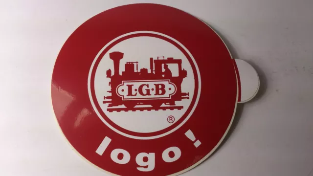 * Original LGB 8.5 cm Diameter Window Sticker 08 - logo !