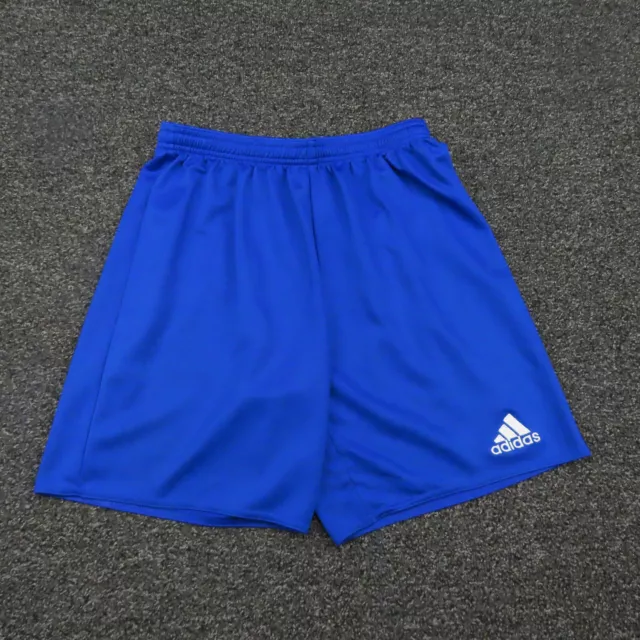 Adidas Shorts Girls XL Extra Large Blue Climalite Running Breathable Gym Youth