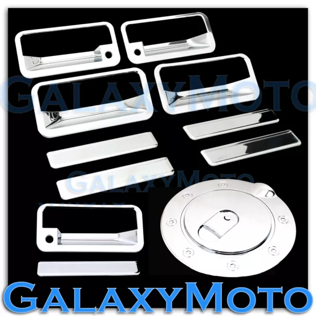92-99 GMC+Chevy Suburban Chrome 4 Door Handle+PSG Keyhole+Tailgate+Gas Cover