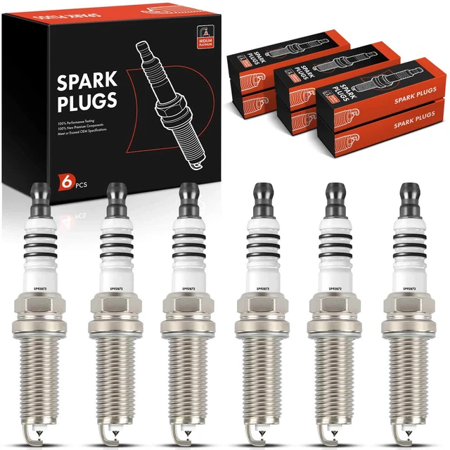 6X IRIDIUM & Platinum Spark Plugs for Hyundai Genesis 2009 Kia Borrego