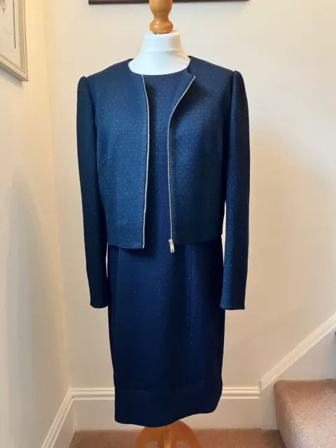 TED BAKER IVORY smart formal dressy long line suit jacket blazer