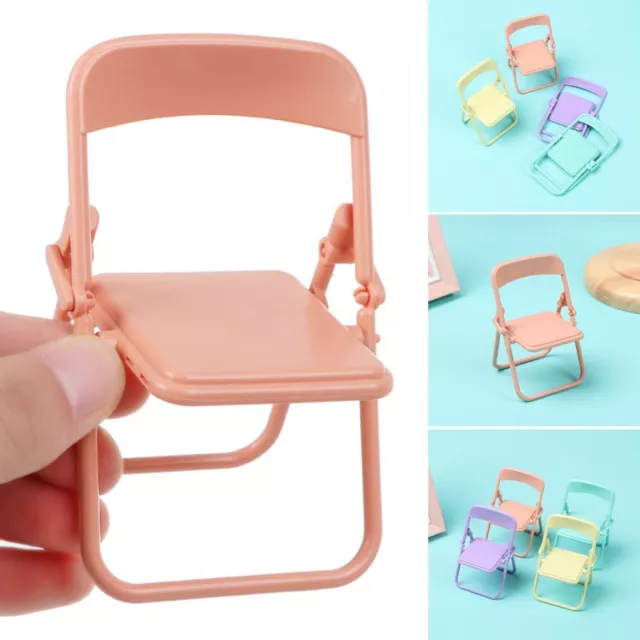 Miniature Chair Furniture Doll House Decor Folding Chair Dollhouse Accessories