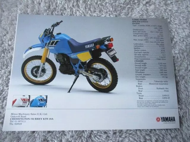 Yamaha XT600Z Tenere sales brochure 3