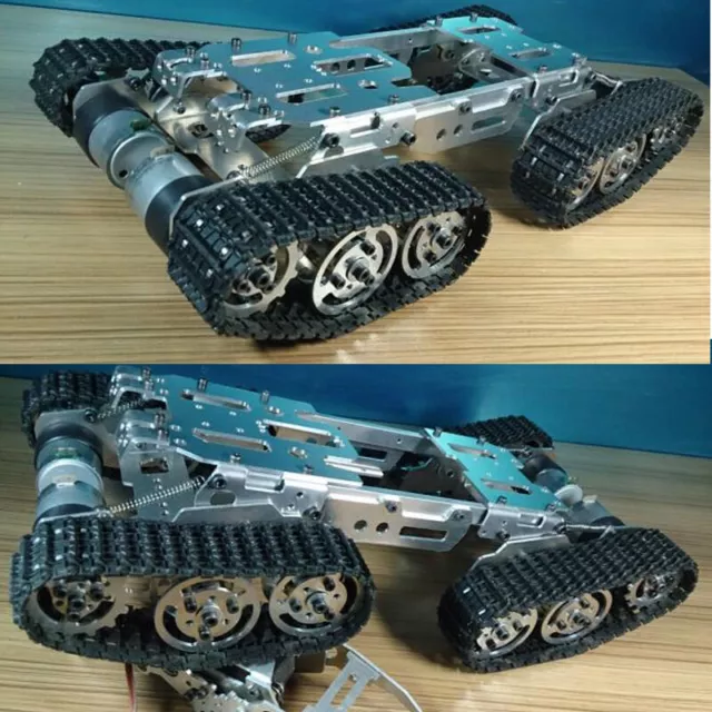 Metal ATV Track Robot Tank Chassis suspension obstacle crossing Crawler For DIY