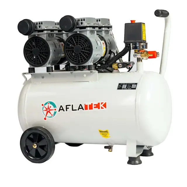 AFLATEK Compressore d'aria silenzioso 50 senza olio 8 bar 8cfm 230 V