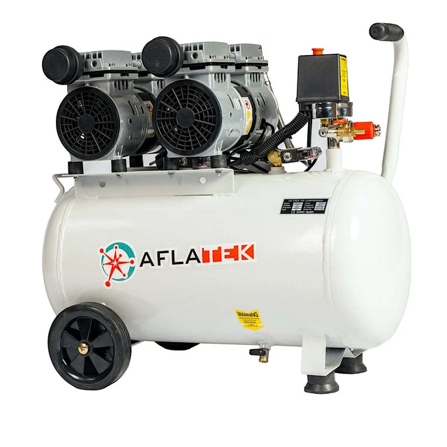 AFLATEK Compressore d'aria silenzioso 50 senza olio 8 bar 8cfm 230 V