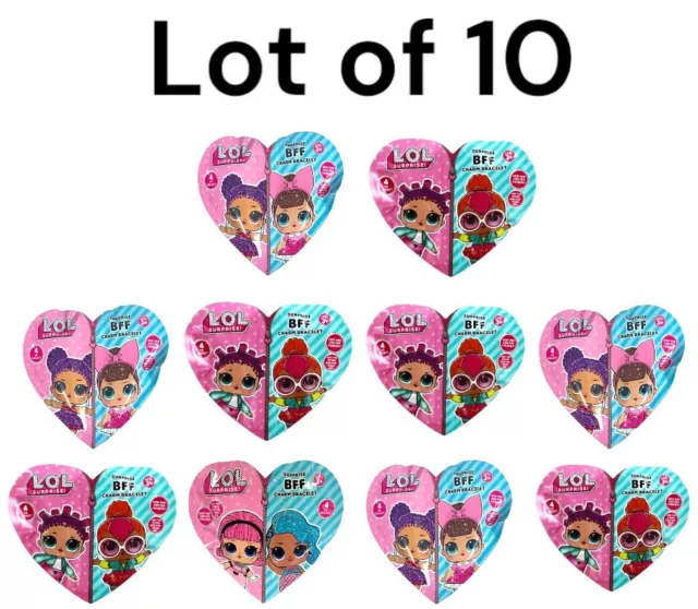 Lot of 10 x LOL Surprise BFF Charm Bracelet Blind Bag share with BBF -Pack Of 10