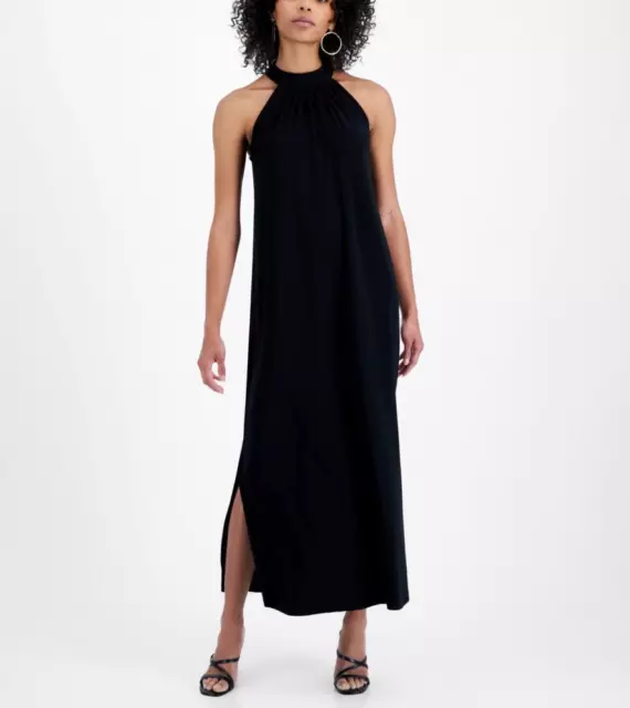 New $99 Bar Iii  Women's Midi Sleeveless Halter Maxi Dress A4039