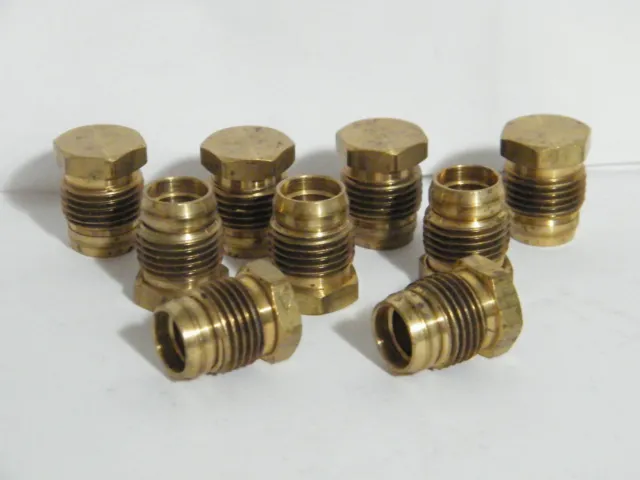 Lot Of 9 ~ Imperial- Eastman Threaded Tubing Plug Fitting ~ Part 99–Lb–08