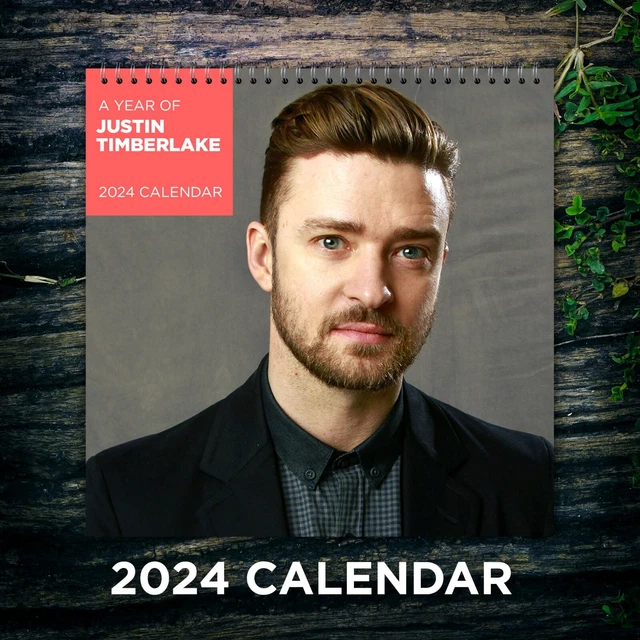 JUSTIN TIMBERLAKE CALENDAR 2024, Justin Timberlake 2024 Celebrity Wall