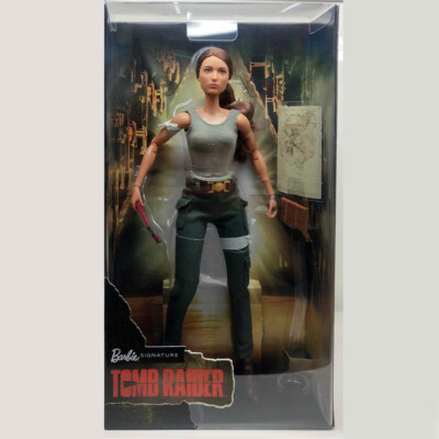 BARBIE SIGNATURE LARA Croft Tomb Raider Doll Figure Collection Mattel