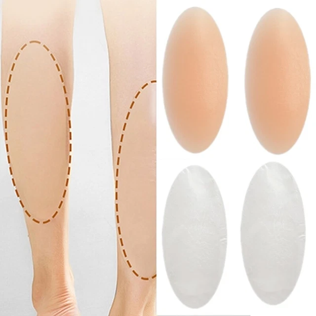 2PCS SILICONE LEG Shaping Pads Onlays Invisible Adhesive Calf Corrector ...