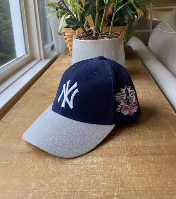 New York Yankees Snapback Hat Side Patch Cap Two Tone - Navy Gray